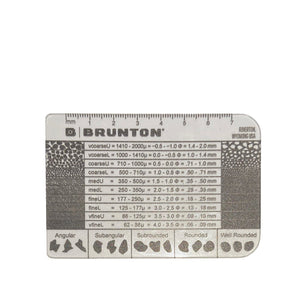 Brunton Grain Size Card